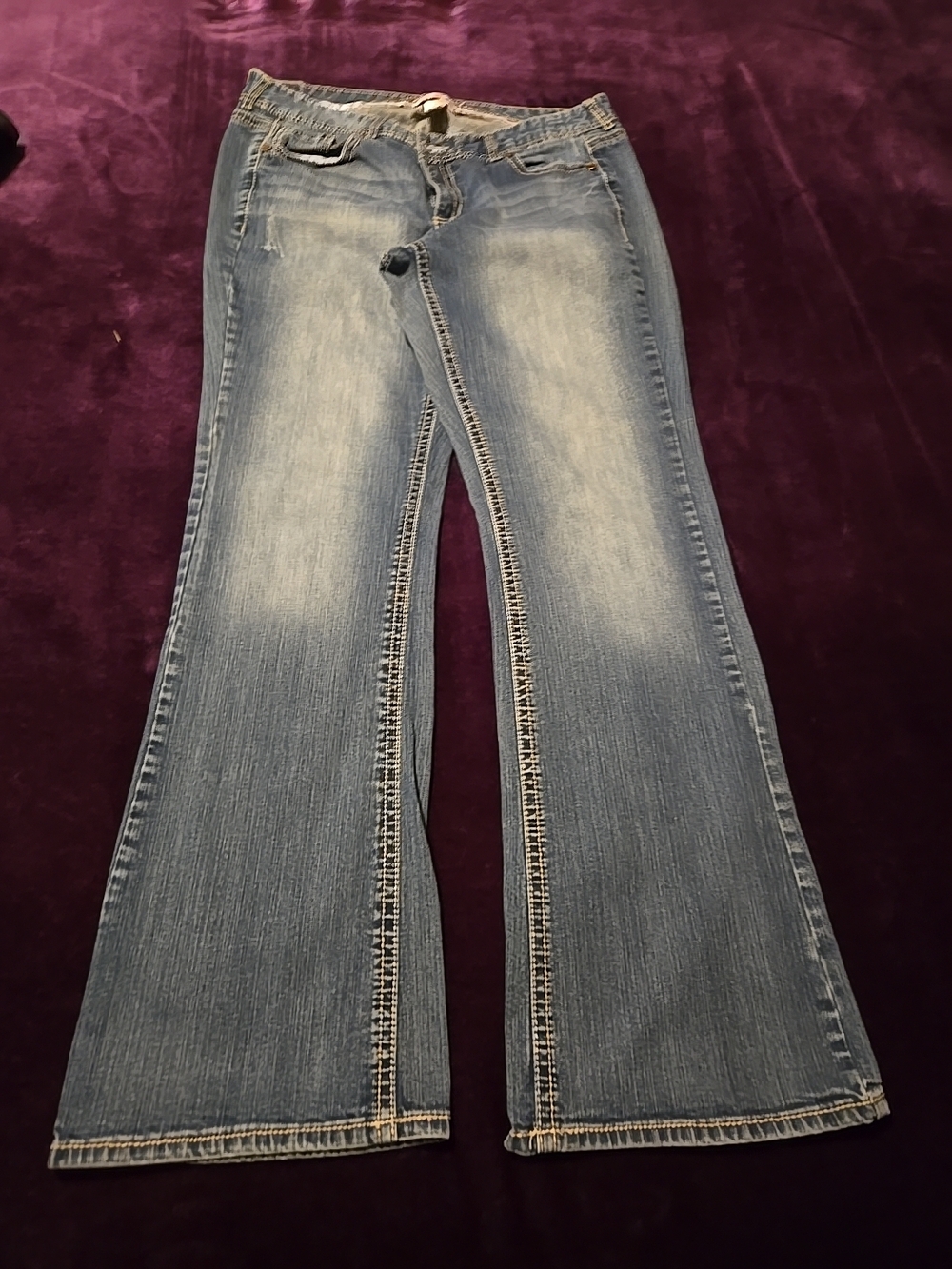 Maurices Light Blue Women's Bootcut Jeans Size 18 Long GUC